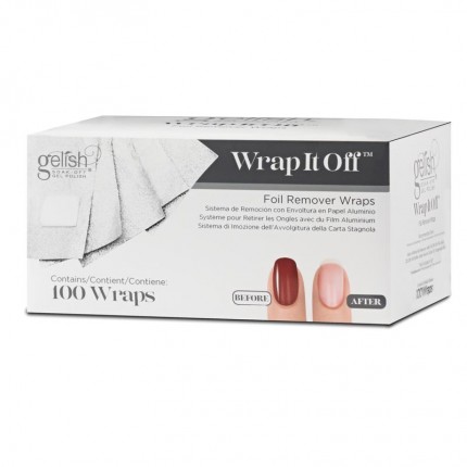 Wrap It Off 100ks - GELISH - odstraňovací fólie na gel lak