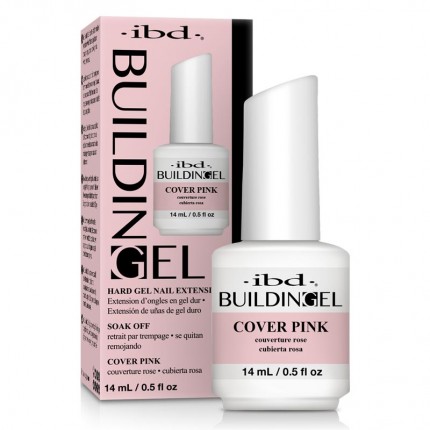 Building Gel Cover Pink 14ml - IBD - stavební odlakovatelný růžový gel