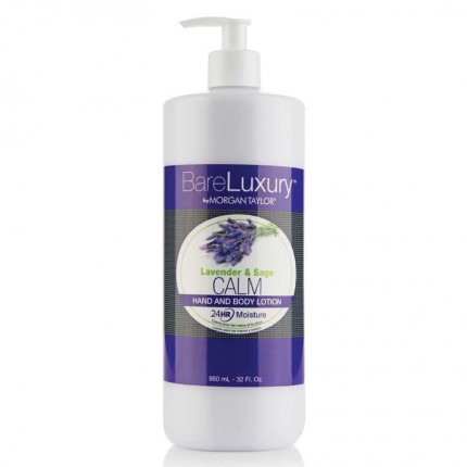 BareLuxury Calm Lavender & Sage Lotion 946ml - MORGAN TAYLOR - hydratační krém na ruce a tělo levandule / šalvěj