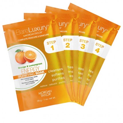 BareLuxury Energy Orange & Lemongrass - MORGAN TAYLOR - kompletní SPA mani / pedi pomarač / citrónová tráva (sada)