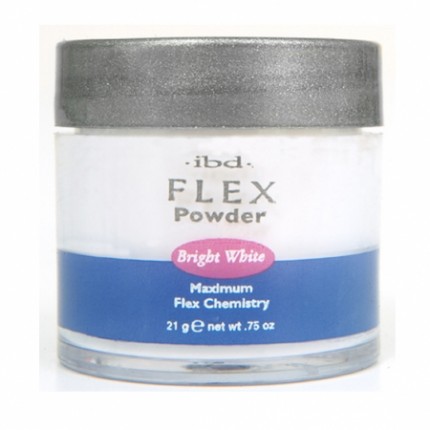 FLEX Bright White 21g - IBD - bílý akrylový prášek