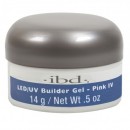 Pink IV 14g - LED/UV Builder Gel - IBD růžový stavební gel na nehty 