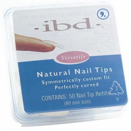 Natural tipy 9 - 50ks - IBD - přirozene vypadající tipy na nehty velikosti 9 na errow.cz